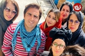 عکس| سفر به تاریخ؛ «مسعود تابش» (بچه مهندس) در کنار پدرزنش «یدالله صمدی»
