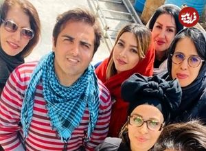عکس| سفر به تاریخ؛ «مسعود تابش» (بچه مهندس) در کنار پدرزنش «یدالله صمدی»