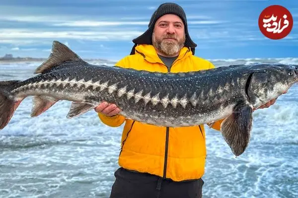 ببینید| غذای روستایی در آذربایجان؛ پخت یک سوپ سنتی با کله ماهی خاویاری