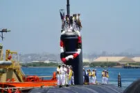 عکس| زیردریایی هسته‌ای آمریکایی USS Alexandria بعد از ۳۵ سال فعالیت بازنشسته شد