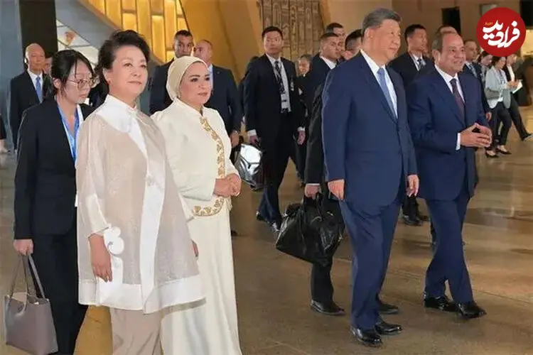 ببینید| بازدید شی جین‌پینگ و همسرش از موزه بزرگ مصر