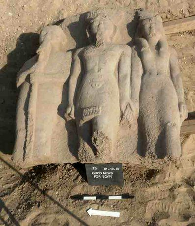 کشف مجسمه رامسس دوم در شمال شرق قاهره
