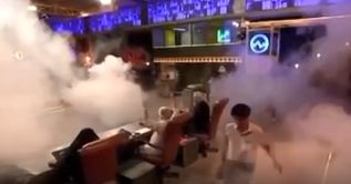 ( ویدیو) آتش‌سوزی وسط برنامه «میدون» در صداوسیما