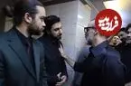 تصاویری از احسان خواجه امیری در مراسم ختم پدرش