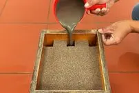 ببینید| ایده ساخت یک گلدان زیبا با قالب چوبی و سیمان به روش استاد چینی
