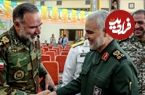 عکس؛ سفر در زمان؛ «سردار سلیمانی، قالیباف و جهانگیری» در بیت رهبری؛ دهه 90
