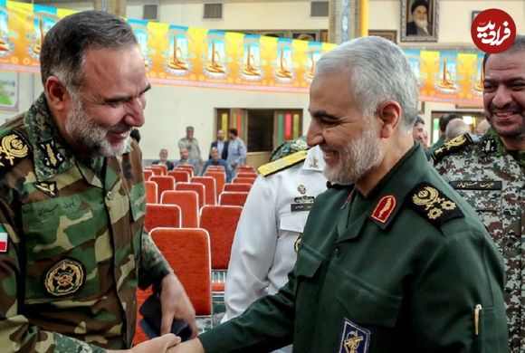 عکس؛ سفر در زمان؛ «سردار سلیمانی، قالیباف و جهانگیری» در بیت رهبری؛ دهه 90