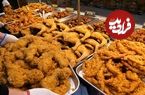 ببینید؛ غذای خیابانی در کره؛ پخت محبوب ترین مرغ سوخاری تند در سئول