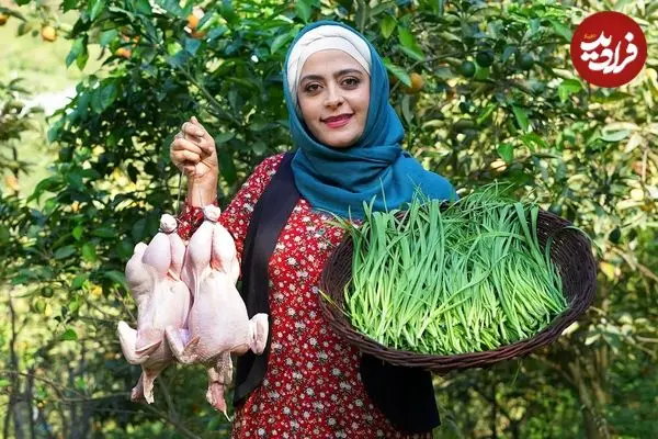 ببینید| غذای روستایی در ایران؛ پخت خورشت سیرقلیه  گیلانی