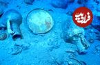 گنجینۀ کوزه‌های سالم 2 هزارساله در عمق 40 متری دریا در سواحل آنتالیا کشف شد