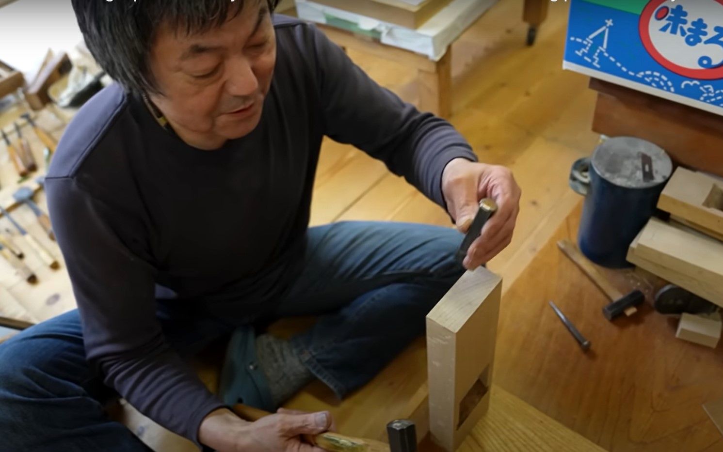 (ویدئو) این استاد 72 ساله ژاپنی 54 سال است که رنده سنتی تولید می کند