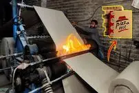ببینید| فرآیند تولید انبوه جعبه پیتزا در کارگاهی در پاکستان