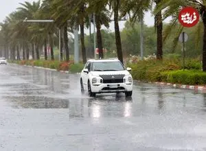 تصاویر؛ باران پائیزی جزیره کیش