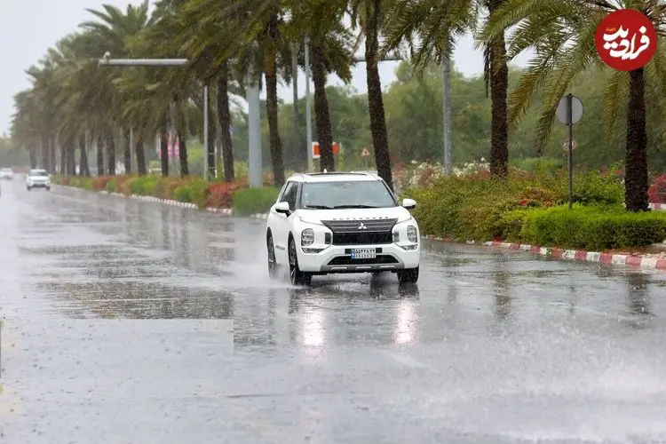 تصاویر؛ باران پائیزی جزیره کیش