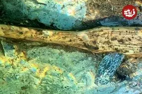 تبر 5 هزارساله از اعماق دریاچۀ کوهستانی بیرون آمد