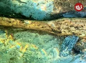 تبر 5 هزارساله از اعماق دریاچۀ کوهستانی بیرون آمد