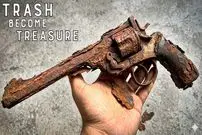 ببینید| فرآیند ساخت یک چاقوی تیز با استفاده از یک تپانچه زنگ زده!