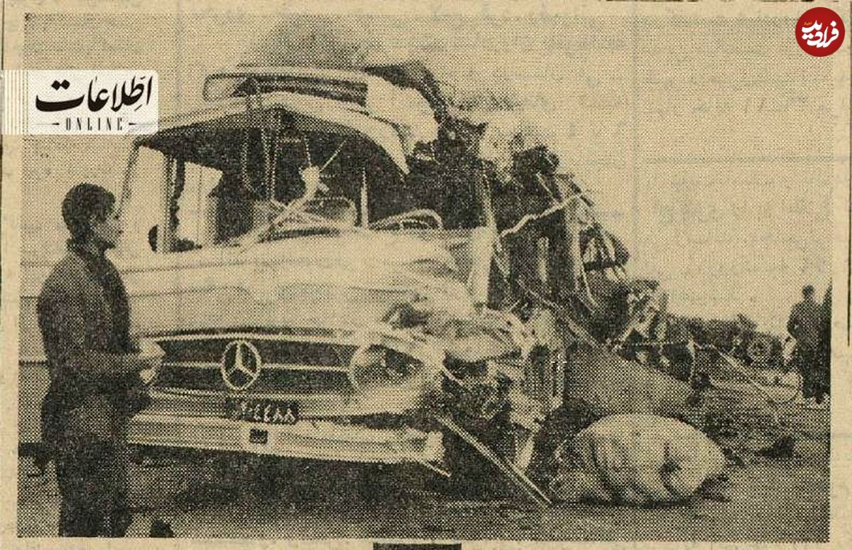 (عکس) سفر به ایران قدیم؛ تصادف مرگبار اتوبوس و کامیون جان ۱۵ نفر را گرفت!