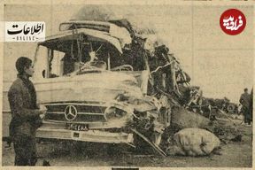 (عکس) سفر به ایران قدیم؛ تصادف مرگبار اتوبوس و کامیون جان ۱۵ نفر را گرفت!