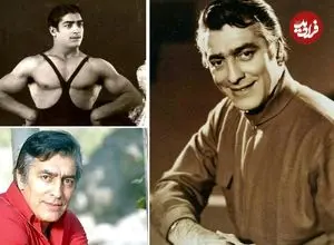 عکس| سفر در زمان؛ «فردین» در حال بررسی گریم «فرامرز قریبیان»؛ سال 1355