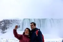 تصاویر| آبشار یخ‌زده نیاگارا، گردشگران را مسحور خود کرد