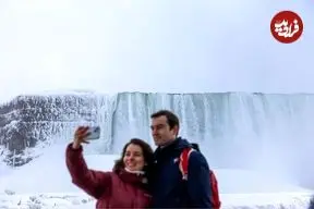 تصاویر| آبشار یخ‌زده نیاگارا، گردشگران را مسحور خود کرد
