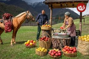 ببینید، غذای روستایی در آذربایجان؛ پخت یک غذای خوشمزه و سریع با سیب زمینی