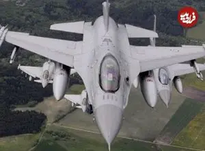 عکس؛ یک جنگنده F-۱۶ سقوط کرد؛ آخرین وضعیت خلبان