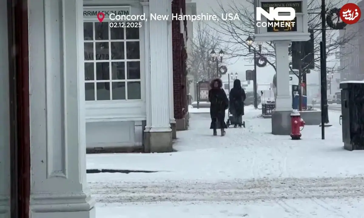 ببینید؛ بارش برف شدید پروازها در آمریکا را مختل کرد