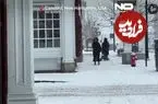 ببینید؛ بارش برف شدید پروازها در آمریکا را مختل کرد