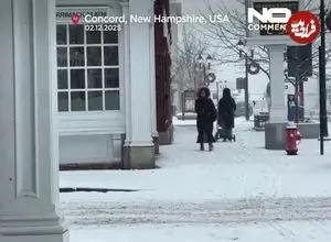 ببینید؛ بارش برف شدید پروازها در آمریکا را مختل کرد