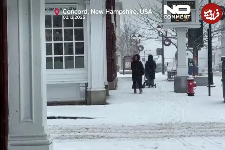 ببینید؛ بارش برف شدید پروازها در آمریکا را مختل کرد