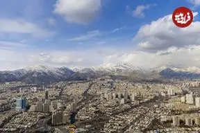 عکس| سفر به تهران قدیم؛ چشم اندازی از «پایتخت» در دهه 20 هجری شمسی
