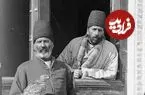 عکس| سفر زمان؛ گروه شکارچی‌های ناصرالدین شاه در حیاط قصر