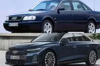 تصاویر؛ مقایسه نسل اول و آخر آئودی A6، تکامل طراحی از 1994 تا 2025