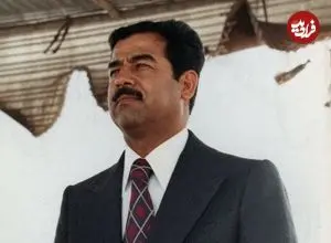 عکس| سفر در زمان؛ «صدام» در حال خداحافظی با هویدا در فرودگاه مهرآباد؛ سال 54