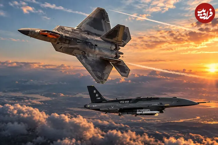 خلبان جنگنده F-22 برای نخستین بار یک پهپاد رزمی خودمختار را در آسمان هدایت کرد