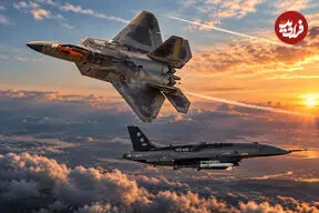 خلبان جنگنده F-22 برای نخستین بار یک پهپاد رزمی خودمختار را در آسمان هدایت کرد