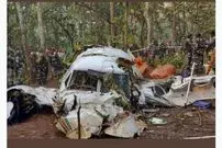 ببینید| کشته شدن ۷ نفر بر اثر سقوط آمبولانس هوایی در هند