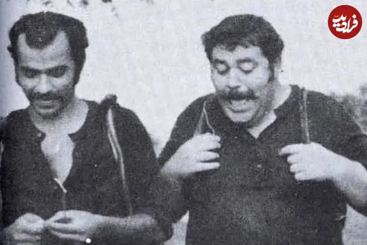 عکس| سفر در زمان؛ دیدار «همایون و مرتضی عقیلی» در پیری و در یک رستوران؛ سال 1400