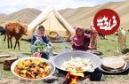 ببینید؛ غذای روستایی در افغانستان؛ پخت یک گوشت محلی و نان تازه در طبیعت