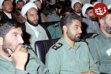 عکس؛ سفر در زمان؛ «سردار سلیمانی و احمد کاظمی در کنار سیدحسن نصرالله»؛ دهه 70
