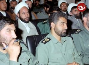 عکس؛ سفر در زمان؛ «سردار سلیمانی و احمد کاظمی در کنار سیدحسن نصرالله»؛ دهه 70