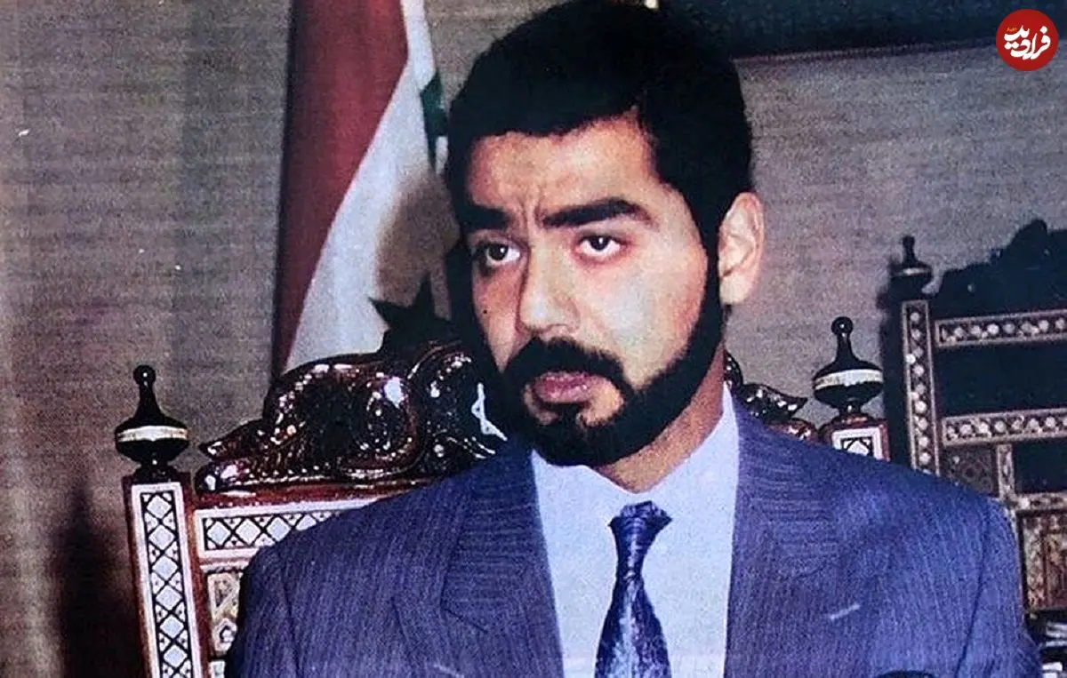 عکس| سفر در زمان؛ «عدی صدام حسین» در حال رانندگی با خودروی لوکس اش؛ اوایل دهه 80