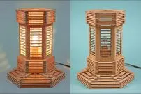 ببینید| آموزش ساخت یک فانوس منحصربه فرد با چوب بستنی 