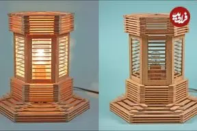 ببینید| آموزش ساخت یک فانوس منحصربه فرد با چوب بستنی 