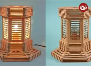 ببینید| آموزش ساخت یک فانوس منحصربه فرد با چوب بستنی 
