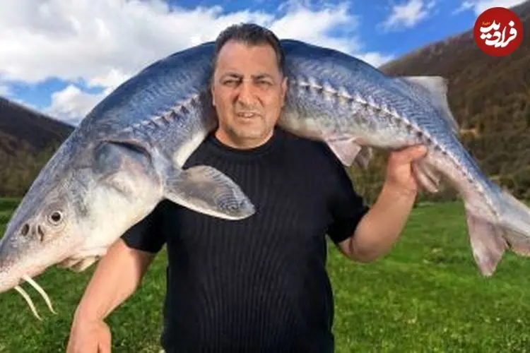 ببینید| غذای روستایی در آذربایجان؛ پخت غذاهای سنتی با ماهی خاویاری