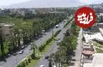 عکس| سفر زمان؛ اسب و الاغ و اتومبیل در یکی از خیابان‌های شیراز در سال 1328