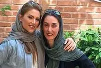 عکس| سفر زمان؛ عکس یادگاری «هدیه تهرانی» و «امیر آقایی» در پشت‌صحنه یک فیلم